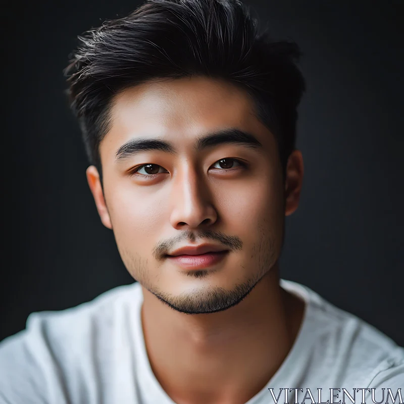 Young Man Stylish Portrait AI Image