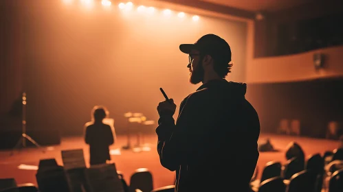 Theatre Director's Silhouette