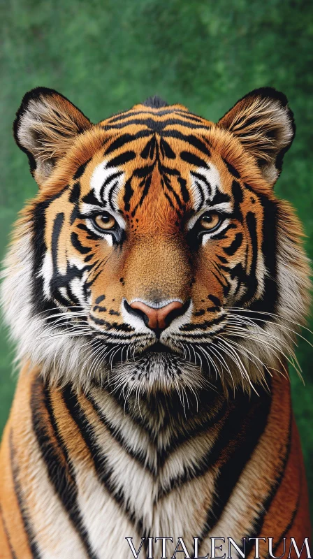 Majestic Tiger Staring AI Image