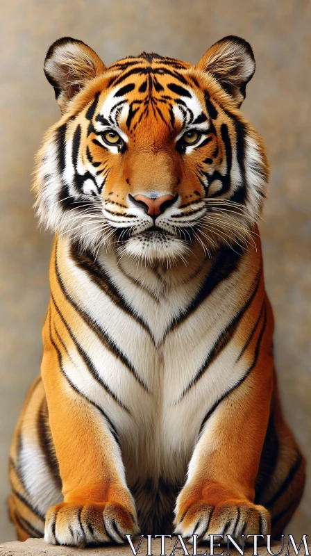 Regal Tiger in Stunning Detail AI Image