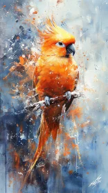 Colorful Parrot Painting