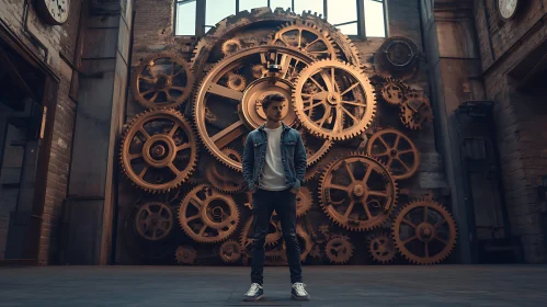 Historic Workshop with Giant Gears