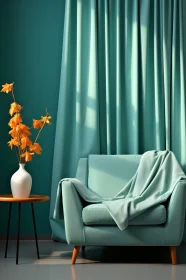 Teal and Orange Modern Home Decor