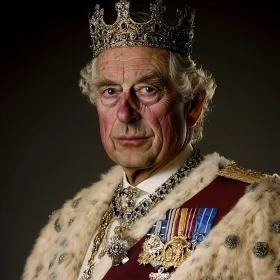 Majestic Elderly King Portrait