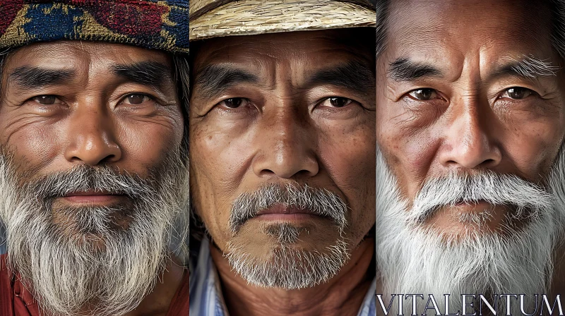 AI ART Powerful Expressions of Elderly Men