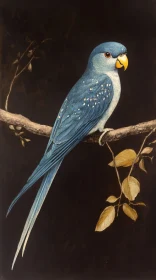 Elegant Blue Parrot