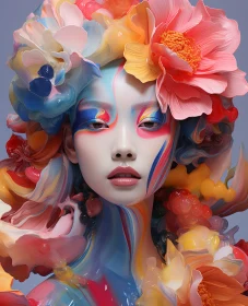 Vibrant Surreal Portrait