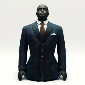 Regal Man Statue in Business Attire
