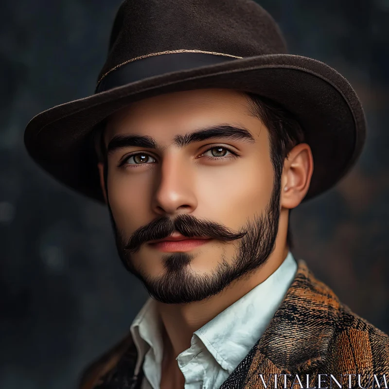 Vintage Gentleman with Fedora