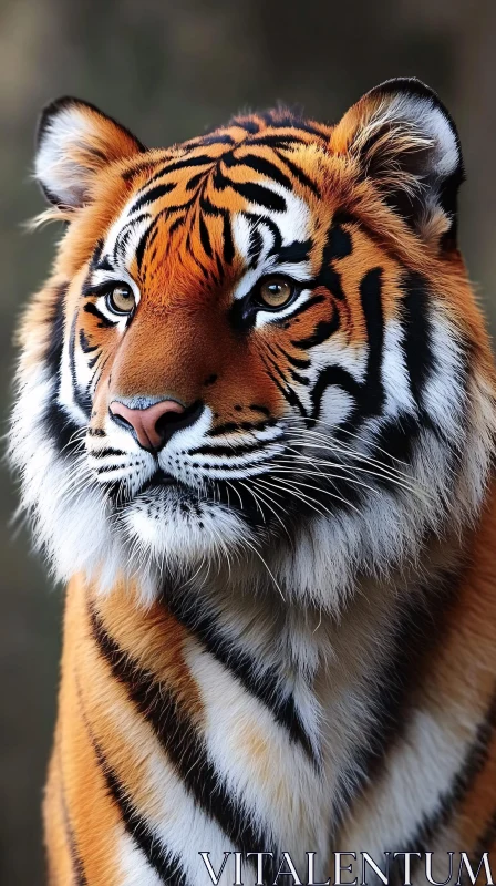 Fierce Tiger Portrait in Natural Habitat
