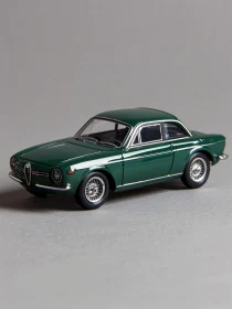 Classic Green Car Model on Display