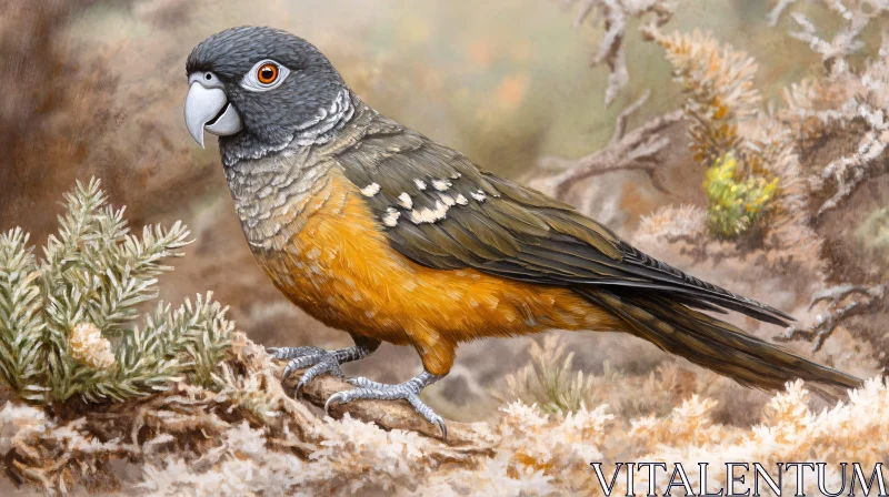 Vibrant Bird Amidst Foliage