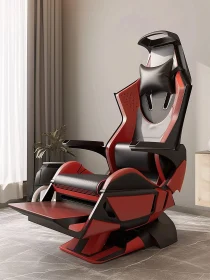 Advanced Ergonomic Gaming Chair in Red and Black