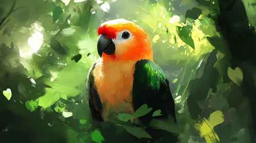 Colorful Parrot in Nature