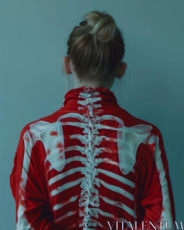 AI ART Fashion Meets Anatomy with Skeleton Jacket