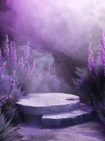 Ethereal Lavender Landscape