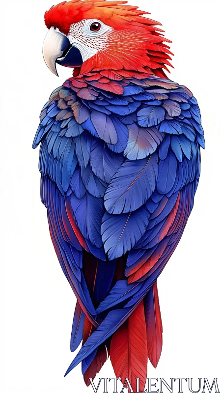 Vibrant Exotic Bird AI Image