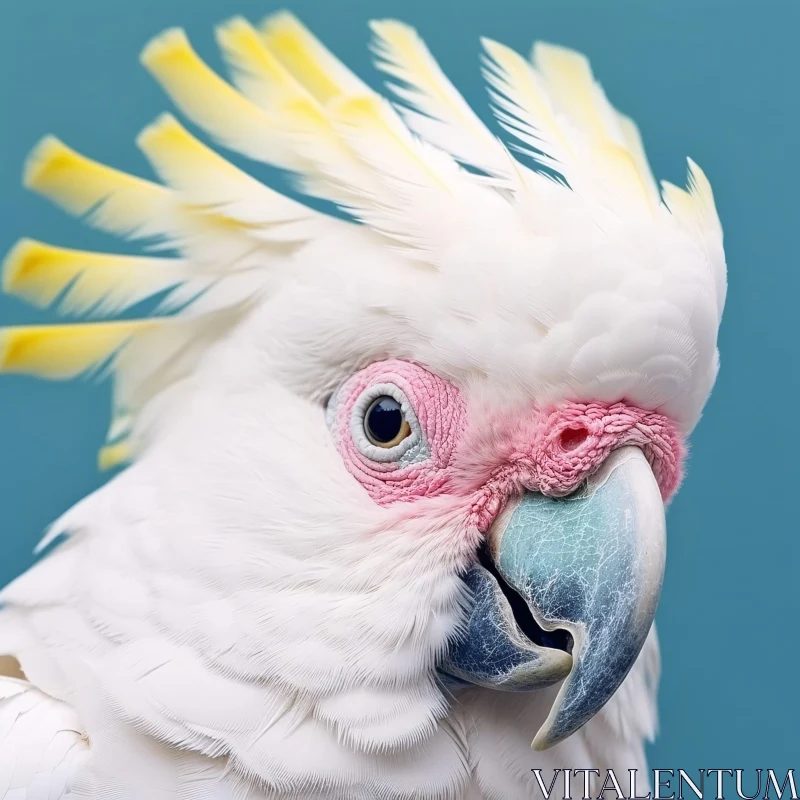 Vibrant Cockatoo Portrait AI Image