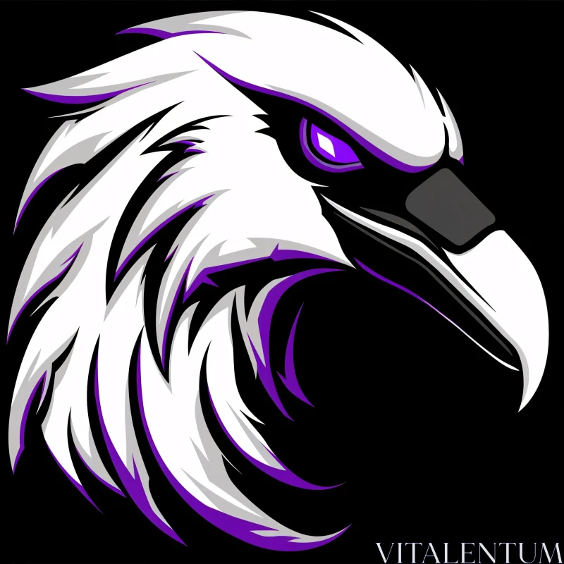 AI ART Graphic Design of an Eagle's Head