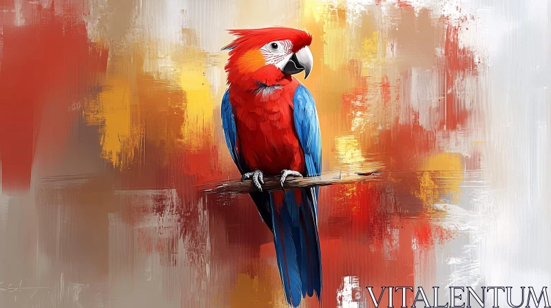 Abstract Parrot Art AI Image