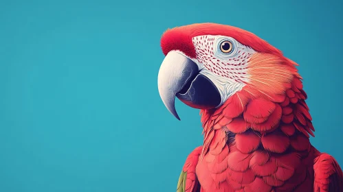 Exquisite Scarlet Macaw Portrait