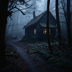 Enigmatic Cabin in the Woods