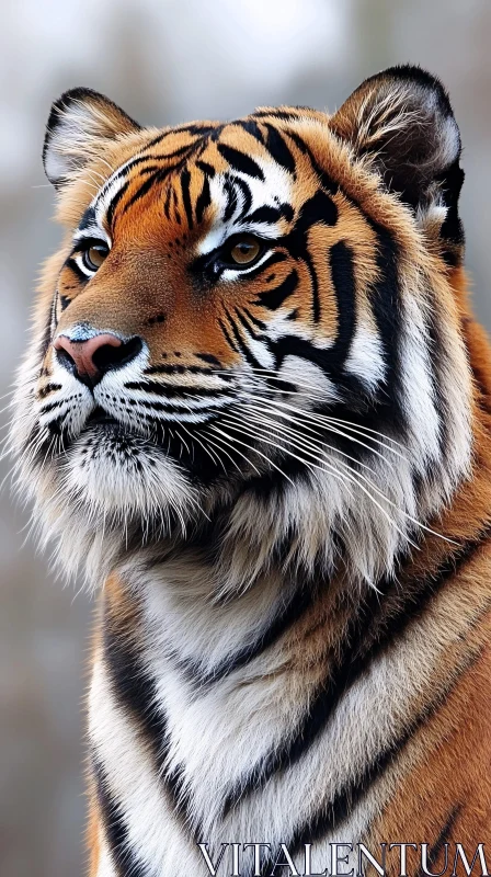 Tiger's Intense Gaze AI Image