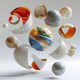 Colorful Spheres in Suspension