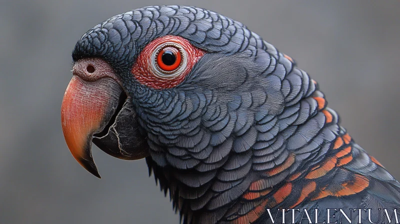 AI ART Detailed Parrot Close-Up