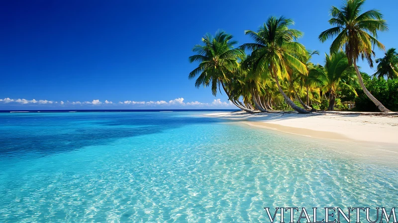 Pristine Tropical Paradise Beach AI Image