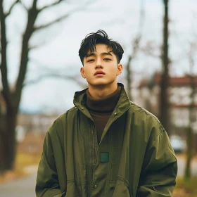 Autumn Fashion Portrait of a Young Man