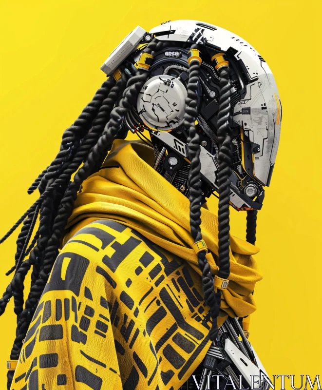 Modern Cyborg Design AI Image