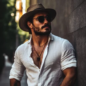 Fashionable Man in Summer Attire