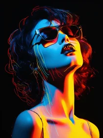 Colorful Neon Portrait