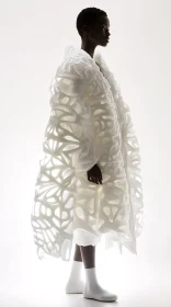 Modern Sculptural White Fashion