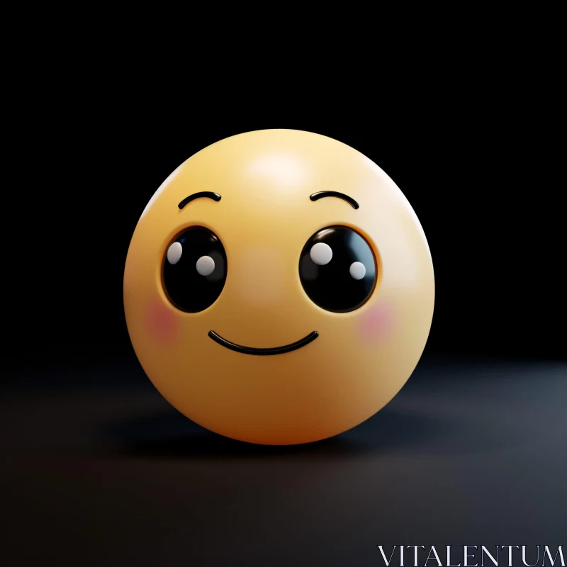 Charming Emoji Art in 3D AI Image