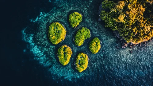 Tropical Islands Aerial Seascape