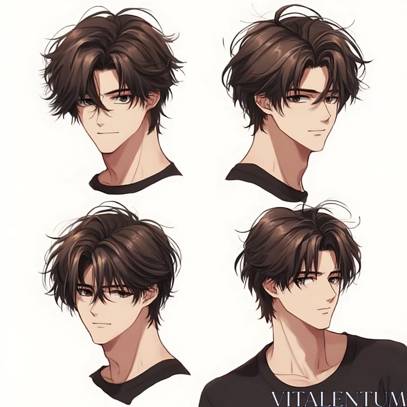 Anime Character Headshots AI Image