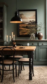 Cozy Vintage Dining Room with Rustic Charm