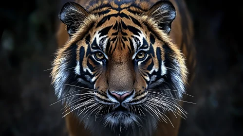 Close-Up of a Powerful Tiger