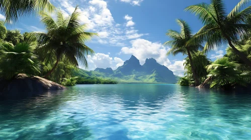 Tropical Paradise with Turquoise Waters