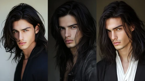 Man Portraits with Long Hair