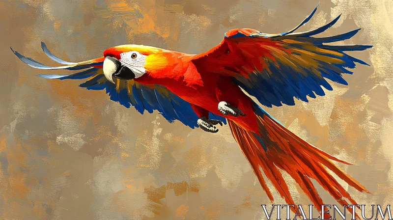 AI ART Vivid Parrot Art in Motion