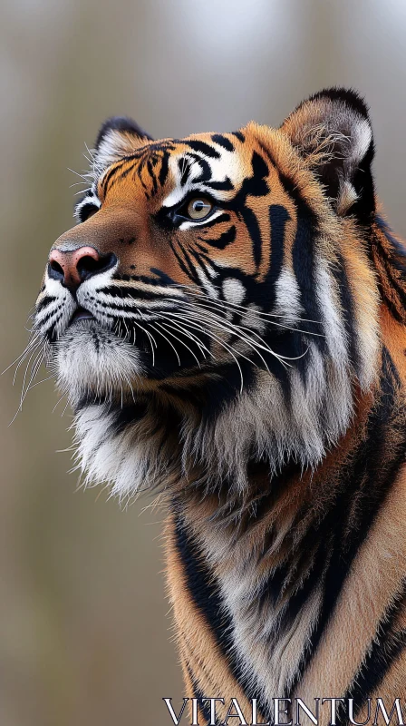 Magnificent Tiger in the Wild AI Image