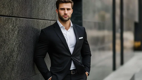 Fashionable Man in Formal Attire