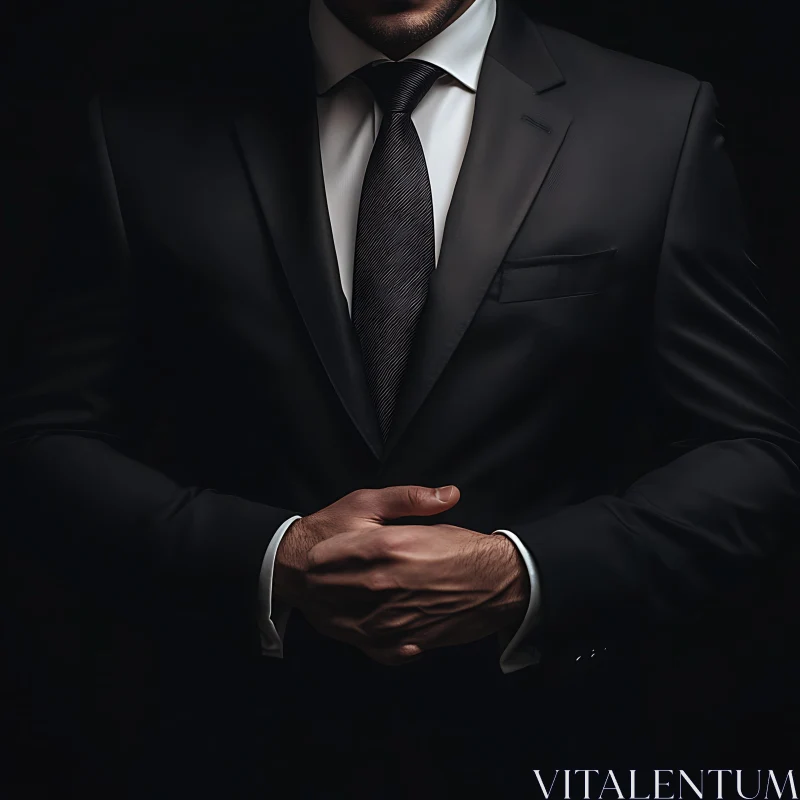 Formal Portrait of a Man in Suit