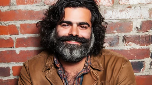 Portrait of a Bearded Man with a Warm Smile