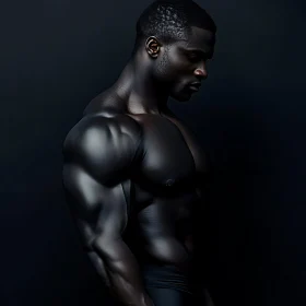 Athlete's Sculpted Physique Portrait