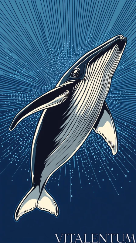 Artistic Depiction of a Whale AI Image