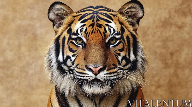 Captivating Tiger Portrait AI Image